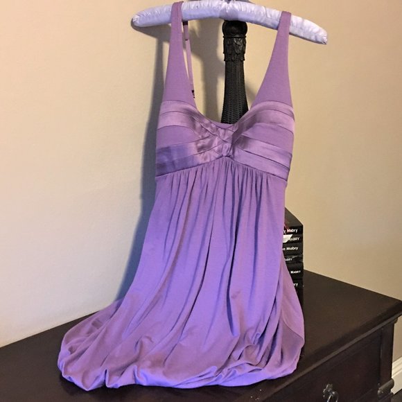 BEBE Sweet Lilac Bubble Dress  |  XSMALL - Picture 3 of 12
